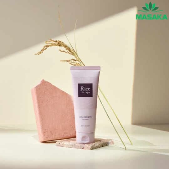 SỮA RỬA MẶT ON THE BODY RICE THERAPY RICE BRAN SCRUB FOAM CLEANSER
