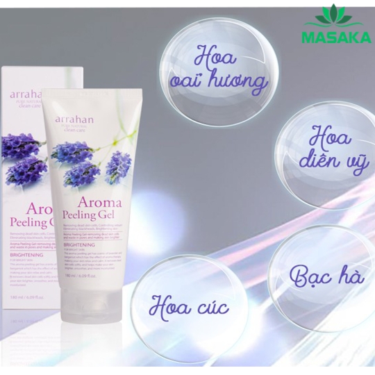 GEL TẨY TẾ BÀO CHẾT ARRAHAN AROMA PEELING GEL 180ML