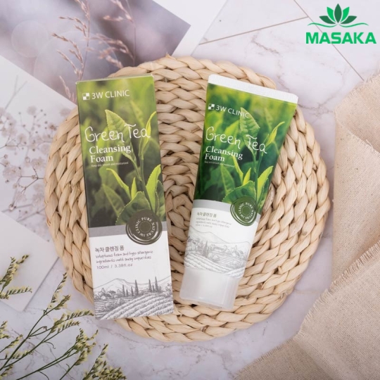 SỮA RỬA MẶT GREEN TEA CLEANSING FOAM 3W CLINIC