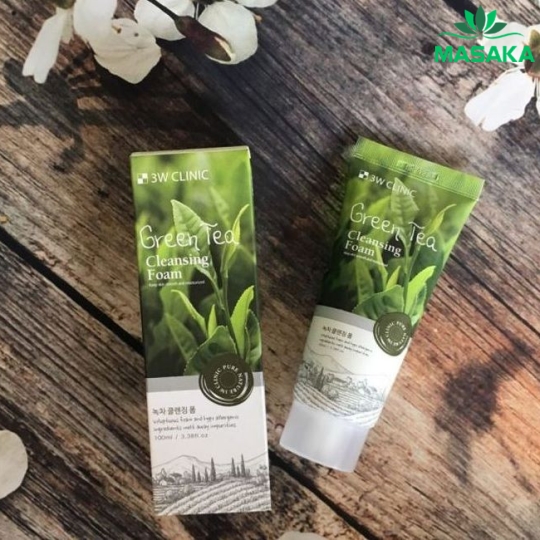 SỮA RỬA MẶT GREEN TEA CLEANSING FOAM 3W CLINIC