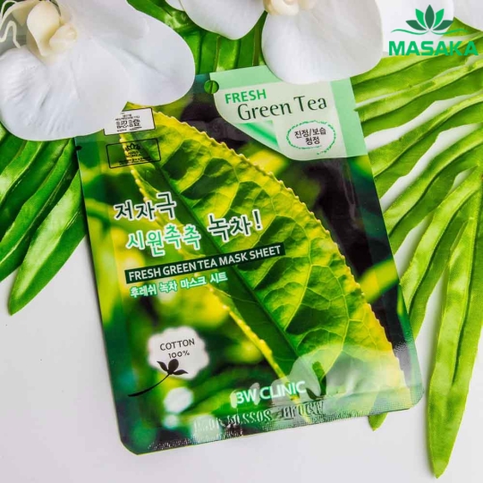 MẶT NẠ FRESH GREEN TEA MASK SHEET 3W CLINIC