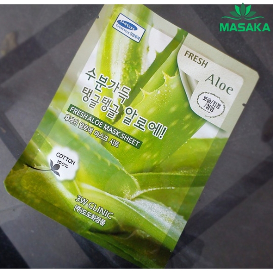 MẶT NẠ FRESH ALOE MASK SHEET 3W CLINIC