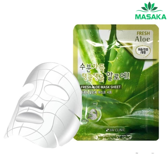 MẶT NẠ FRESH ALOE MASK SHEET 3W CLINIC