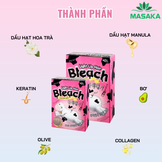 THUỐC TẨY TÓ EZN LIGHT UP HAIR BLEACH 120G