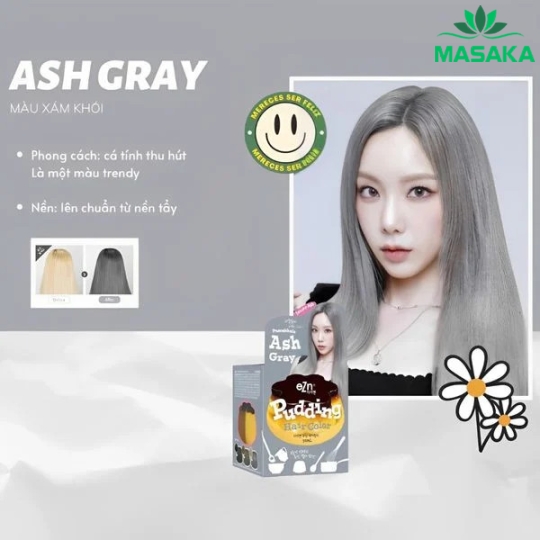 THUỐC NHUỘM TÓC EZN PAMUKKALE ASH GRAY 280G 
