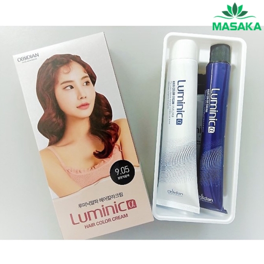 THUỐC NHUỘM LUMINIC α HAIR COLOR CREAM 7.04 ( NÂU SÁNG )