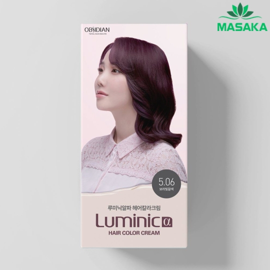 THUỐC NHUỘM LUMINIC α HAIR COLOR CREAM 5.06 ( TÍM TRẦM )