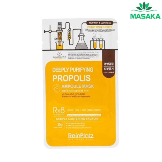 MẶT NẠ DƯỠNG DA REINPLATZ DEEPLY PURIFYING PROPOLIS AMPOULE MASK 