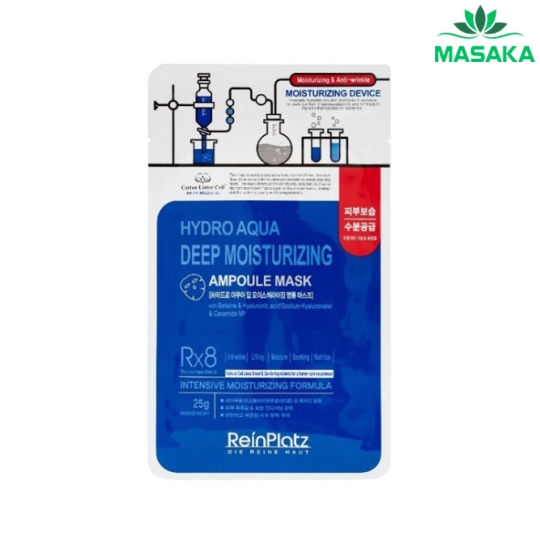 MẶT NA DƯỠNG DA REINPLATZ HYDRO AUQA DEEP MOISTURIZING AMPOULE MASK