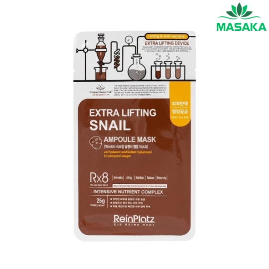 MẶT NẠ DƯỠNG DA REINPLATZ EXTRA LIFTING SNAIL AMPOULE MASK