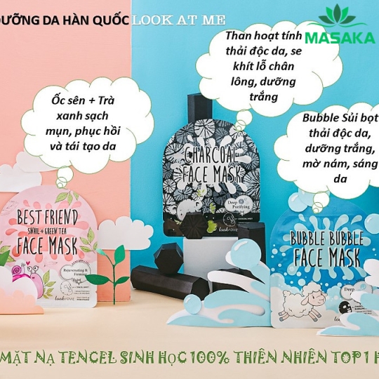 MẶT NẠ lookATME COLLAGEN FACE MASK 
