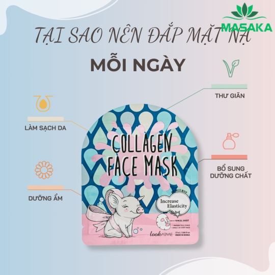 MẶT NẠ lookATME COLLAGEN FACE MASK 