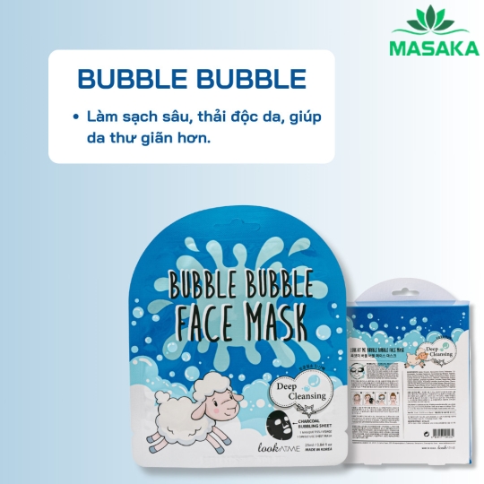 MẶT NẠ lookATME BUBBLE BUBBLE FACE MASK 