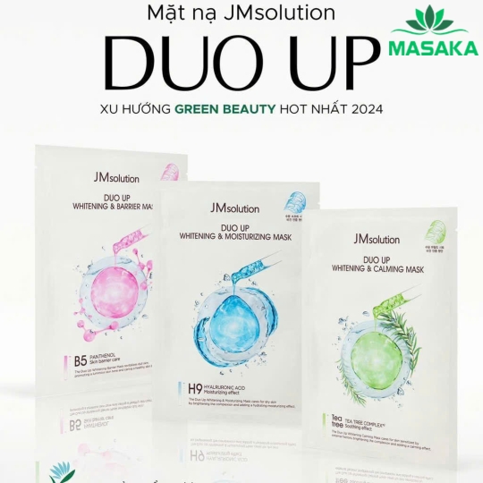 MẶT NẠ JMSOLUTION DUO UP - XU HƯỚNG “GREEN BEAUTY” HOT NHẤT 2024