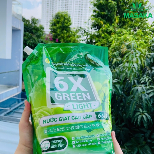 TÚI NƯỚC GIẶT 6X GREEN LIGHT - TÍCH HỢP 2 TRONG 1