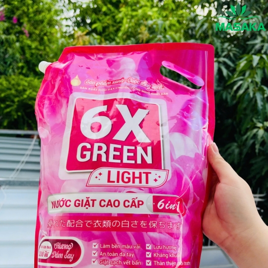 TÚI NƯỚC GIẶT 6X GREEN LIGHT - TÍCH HỢP 2 TRONG 1