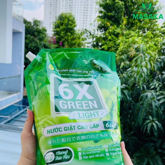 TÚI NƯỚC GIẶT 6X GREEN LIGHT - TÍCH HỢP 2 TRONG 1