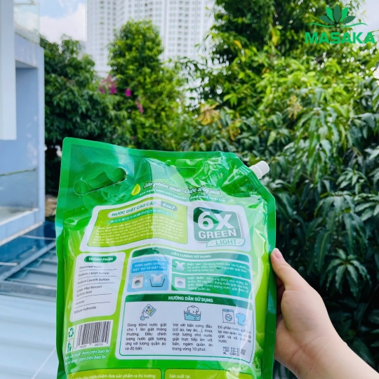 TÚI NƯỚC GIẶT 6X GREEN LIGHT - TÍCH HỢP 2 TRONG 1