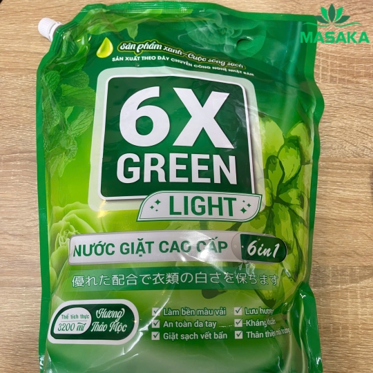 TÚI NƯỚC GIẶT 6X GREEN LIGHT - TÍCH HỢP 2 TRONG 1